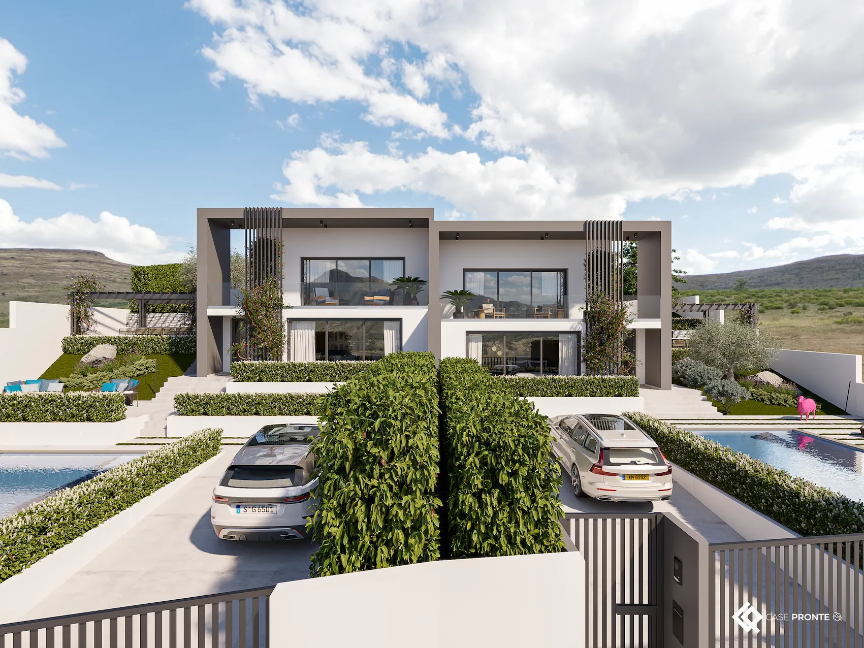 Villa in stile moderno con piscina privata